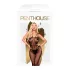 Penthouse - body arrastão aberto - preto