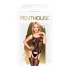 Penthouse Miss Curvy - conjunto lingerie rendado arrastão - preto - XL