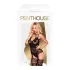 Penthouse Hottie - lingerie feminina - conjunto rendado e strappy - preto - XL