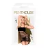 Penthouse Ecstasy Queen - vestido arrastão listrado - preto - XL