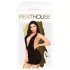 Penthouse - vestido com alça de pescoço e tanga - preto