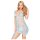 Penthouse Boneca Travessa - vestido de renda e tanga (azul) - L/XL