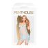 Penthouse Boneca Travessa - vestido de renda e tanga (azul) - L/XL