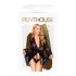 Penthouse Hypnotic Power - robe curto rendado e tanga (preto)
