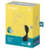 Satisfyer - vibrador anal inteligente - silicone preto