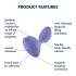 Satisfyer Sweet Seal - vibrador anal controlado por app (roxo)