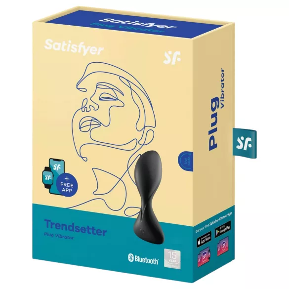 Satisfyer Trendsetter - vibrador anal controlado por app (preto)
