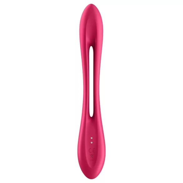 Satisfyer Elastic Joy - vibrador casal flexível recarregável - silicone vermelho