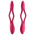 Satisfyer Elastic Joy - vibrador flexível e recarregável para casais (vermelho)