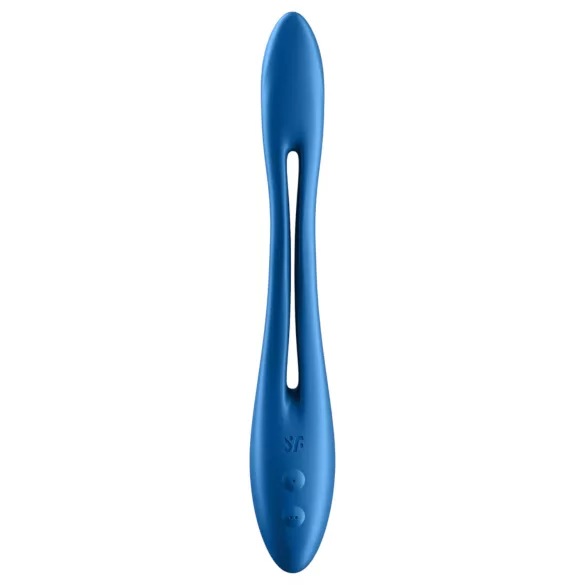 Satisfyer Elastic Game - vibrador casal flexível recarregável silicone azul