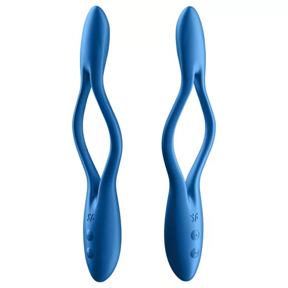 Satisfyer Elastic Game - vibrador casal flexível recarregável silicone azul