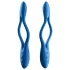 Satisfyer Elastic Game - vibrador casal flexível recarregável silicone azul