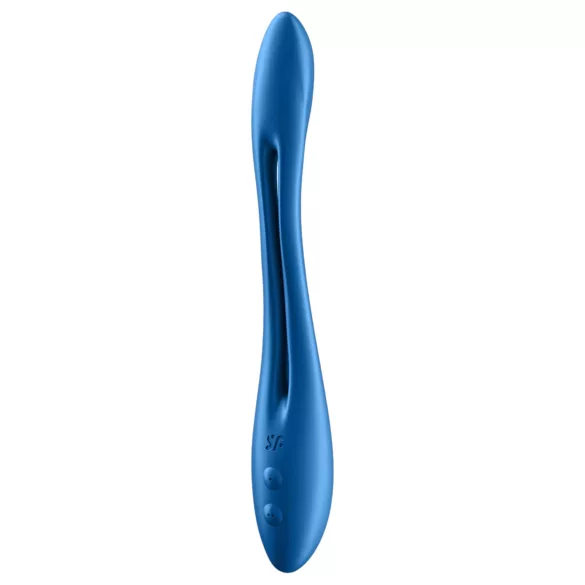 Satisfyer Elastic Game - vibrador casal flexível recarregável silicone azul