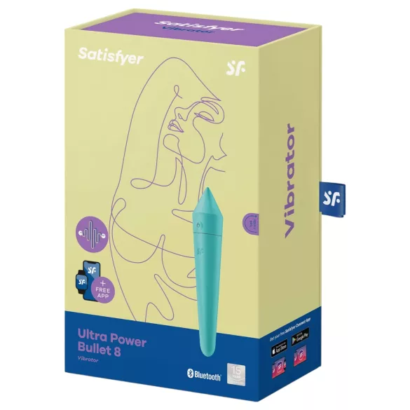 Satisfyer Ultra Power Bullet 8 - Vibrador controlado por app (verde)