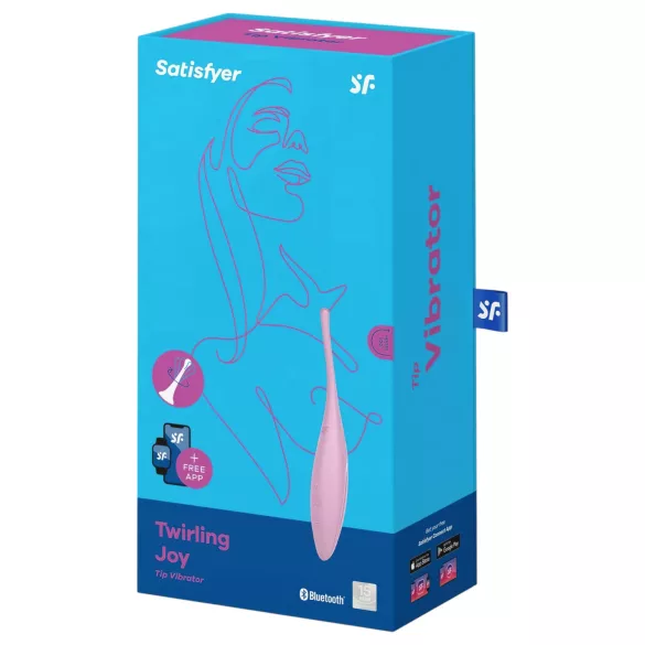 Satisfyer Twirling Joy - Vibrador de clitóris controlado por app (rosa)