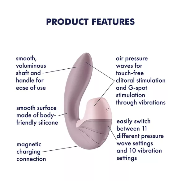Satisfyer Supernova - vibrador sucção e vibração recarregável 2 em 1 - rosa