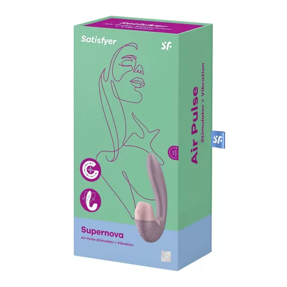 Satisfyer Supernova - vibrador sucção e vibração recarregável 2 em 1 - rosa