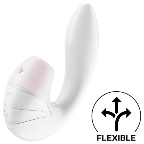 Satisfyer Supernova - Vibrador 2 em 1 com Pulsação Aérea, Recarregável (Branco)