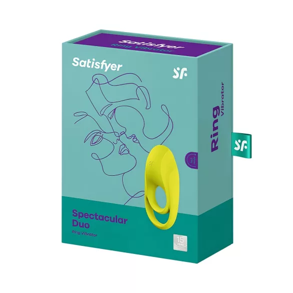 Satisfyer Spectacular - anel peniano vibratório à prova d'água (amarelo)