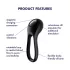 Satisfyer Majestic Duo - anel peniano recarregável e à prova d'água (preto)