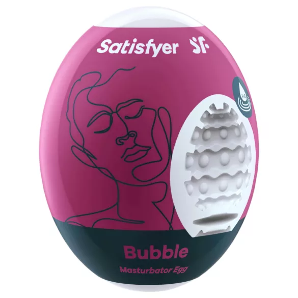 Satisfyer Egg Bubble - masturbador masculino em forma de ovo - 1 unidade