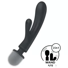   Satisfyer Triple Lover - vibrador ponto G e massageador - prata