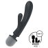 Satisfyer Triple Lover - Vibrador prateado com massagem ponto G