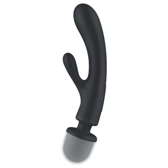 Satisfyer Triple Lover - vibrador ponto G e massageador - prata