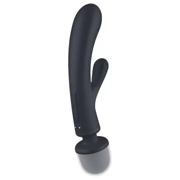 Satisfyer Triple Lover - vibrador ponto G e massageador - prata
