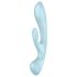 Satisfyer Triple Oh - Vibrador recarregável com braço para clitóris (azul)