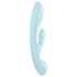 Satisfyer Triple Oh - Vibrador recarregável com braço para clitóris (azul)