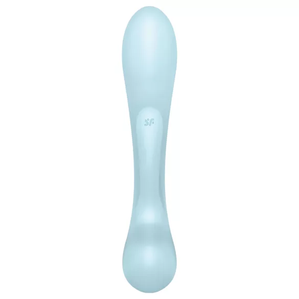 Satisfyer Triple Oh - vibrador recarregável com estimulador de clitóris - azul