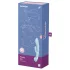 Satisfyer Triple Oh - vibrador recarregável com estimulador de clitóris - azul