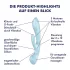 Satisfyer Triple Oh - vibrador recarregável com estimulador de clitóris - azul