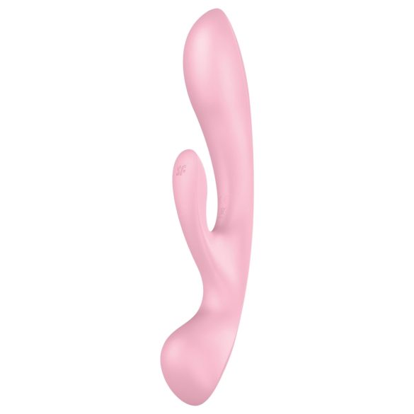 Satisfyer Triple Oh - Vibrador Recargável com Estimulador de Clitóris (Rosa)