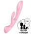 Satisfyer Triple Oh - Vibrador Recargável com Estimulador de Clitóris (Rosa)