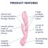 Satisfyer Triple Oh - Vibrador Recargável com Estimulador de Clitóris (Rosa)