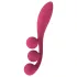 Satisfyer Tri Ball 1 - vibrador recarregável multifuncional - vermelho