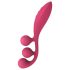 Satisfyer Tri Ball 1 - vibrador multifuncional recarregável (vermelho)
