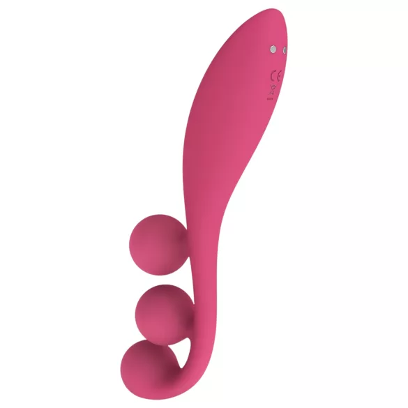 Satisfyer Tri Ball 1 - vibrador recarregável multifuncional - vermelho