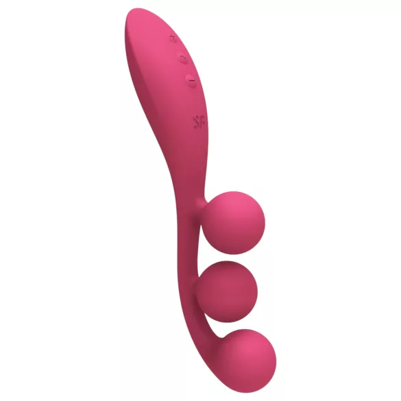 Satisfyer Tri Ball 1 - vibrador recarregável multifuncional - vermelho