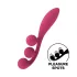 Satisfyer Tri Ball 1 - vibrador recarregável multifuncional - vermelho
