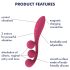 Satisfyer Tri Ball 1 - vibrador multifuncional recarregável (vermelho)