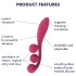 Satisfyer Tri Ball 1 - vibrador recarregável multifuncional - vermelho