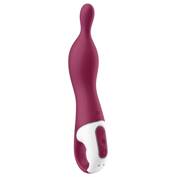 Satisfyer A-Mazing 1 - vibrador ponto A recarregável - silicone vermelho