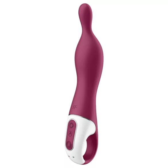 Satisfyer A-Mazing 1 - vibrador ponto A recarregável - silicone vermelho