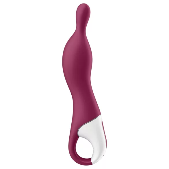 Satisfyer A-Mazing 1 - vibrador ponto A recarregável - silicone vermelho