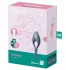 Satisfyer Bullseye - anel peniano vibratório inteligente - silicone cinza