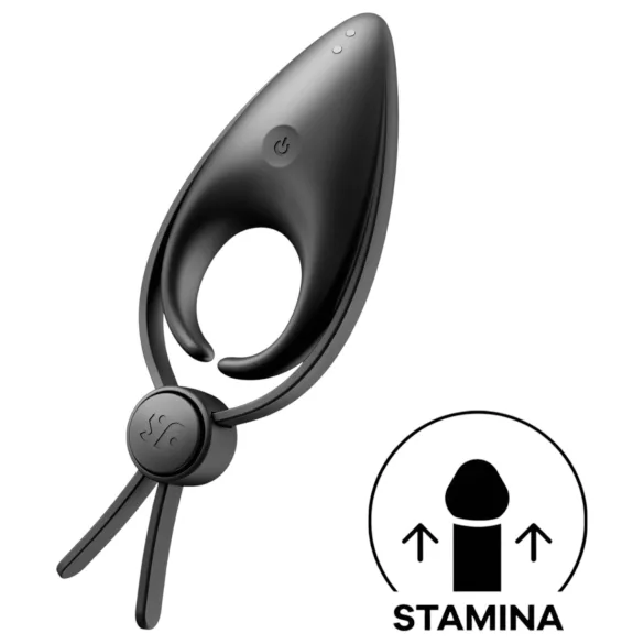 Satisfyer Sniper - anel peniano vibratório recarregável - silicone preto