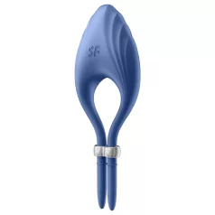   Satisfyer Duelist - anel peniano vibratório recarregável (azul)
